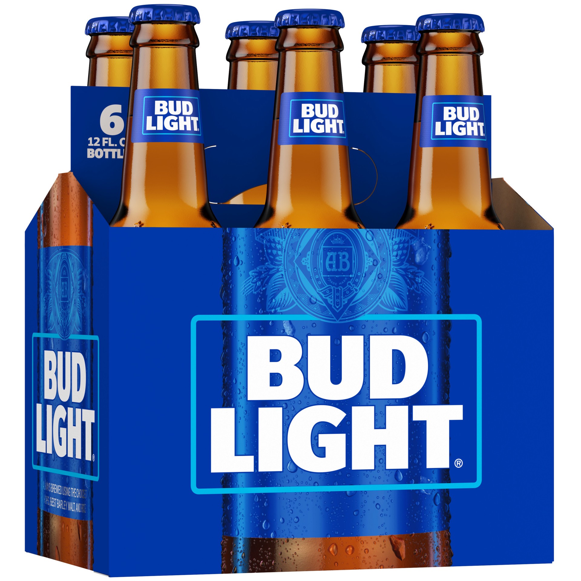 slide 1 of 11, Bud Light Beer, 6 Pack Beer, 12 FL OZ Bottles, 72 fl oz