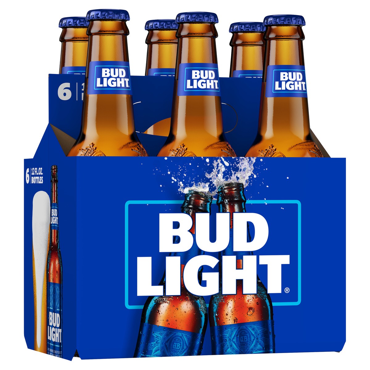 slide 7 of 11, Bud Light Beer, 6 Pack Beer, 12 FL OZ Bottles, 6 ct