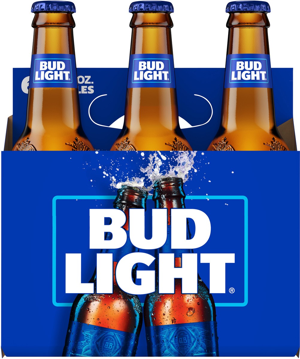 slide 11 of 11, Bud Light Beer, 6 Pack Beer, 12 FL OZ Bottles, 6 ct