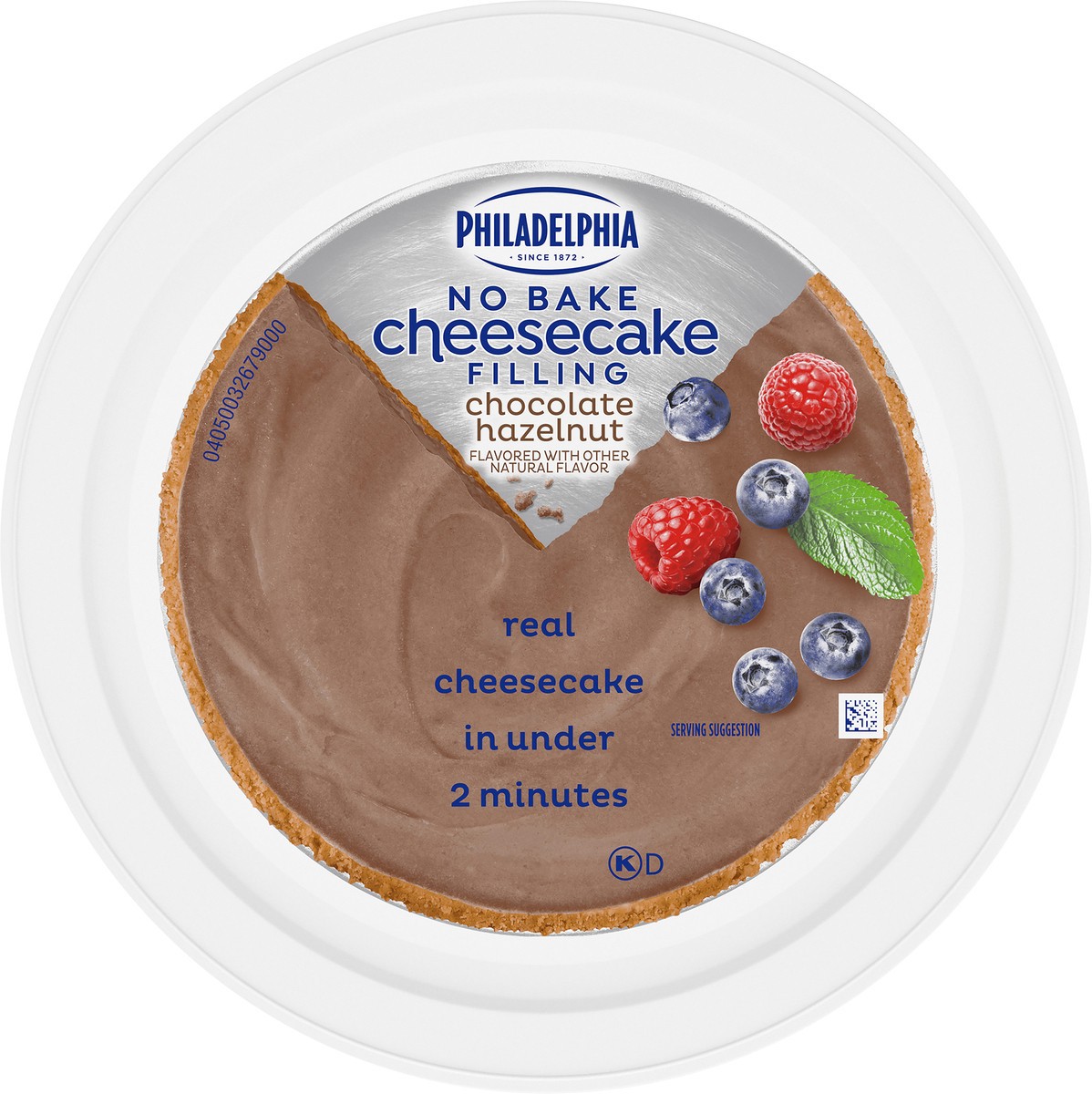 slide 13 of 14, Philadelphia No Bake Chocolate Hazelnut Cheesecake Filling, 24.3 oz Tub, 24.3 oz