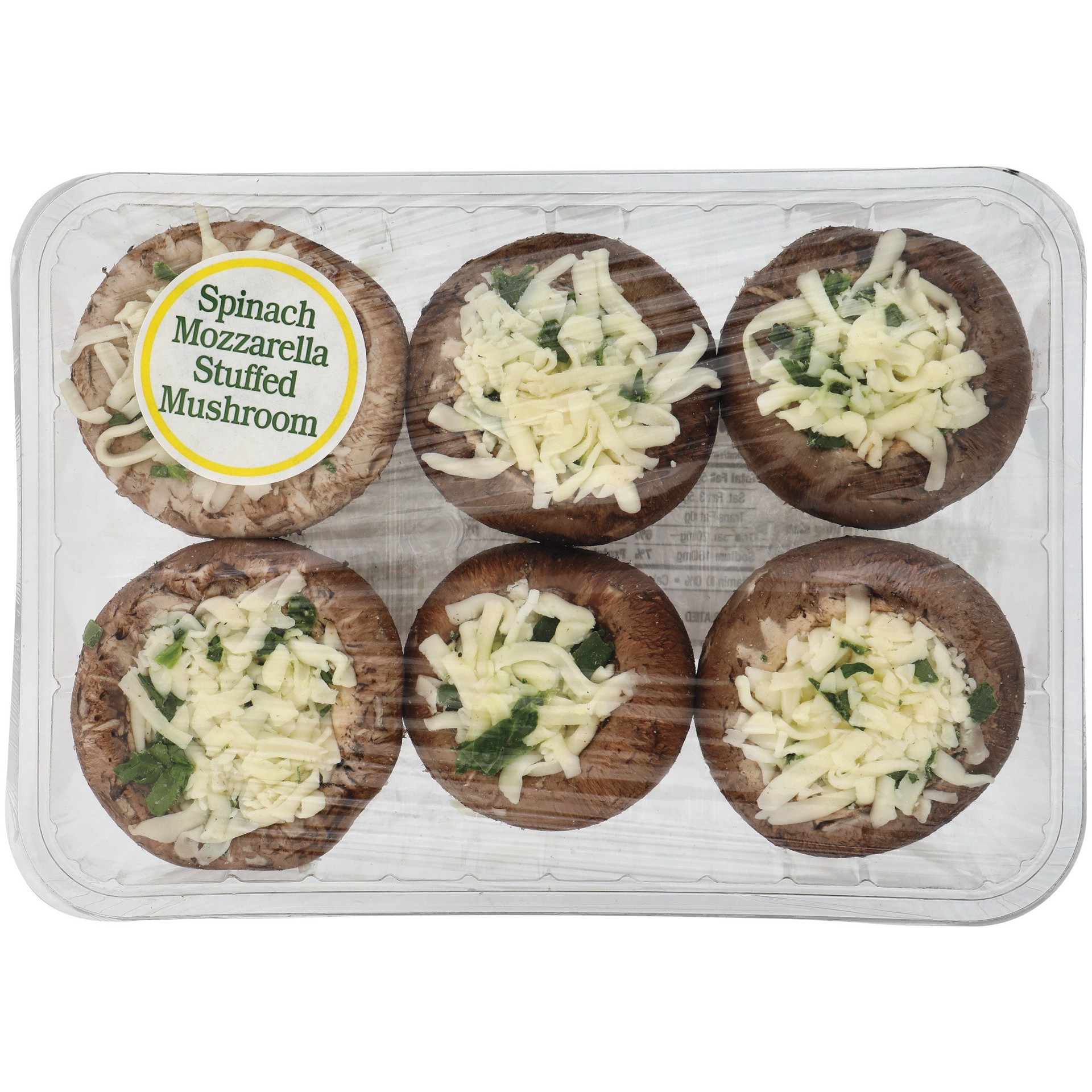 slide 1 of 1, Fresh From Texas Spinach Mozzarella Stuffed Mushroom, 8 oz