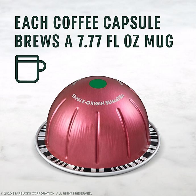 slide 4 of 7, Starbucks by Nespresso Vertuo Line Single-Origin Sumatra Coffee Capsules, 24 ct