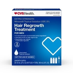 slide 1 of 1, CVS Health Extra Strength Hair Regrowth Treatment For Men, 6 Oz, 6 oz