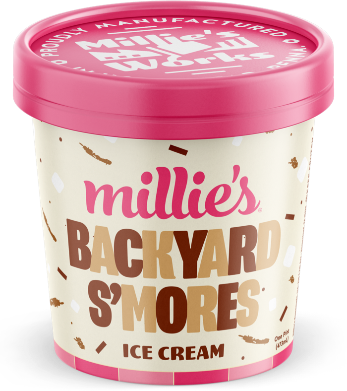 slide 1 of 1, Millie's Ice Cream S'Mores, 6 pint