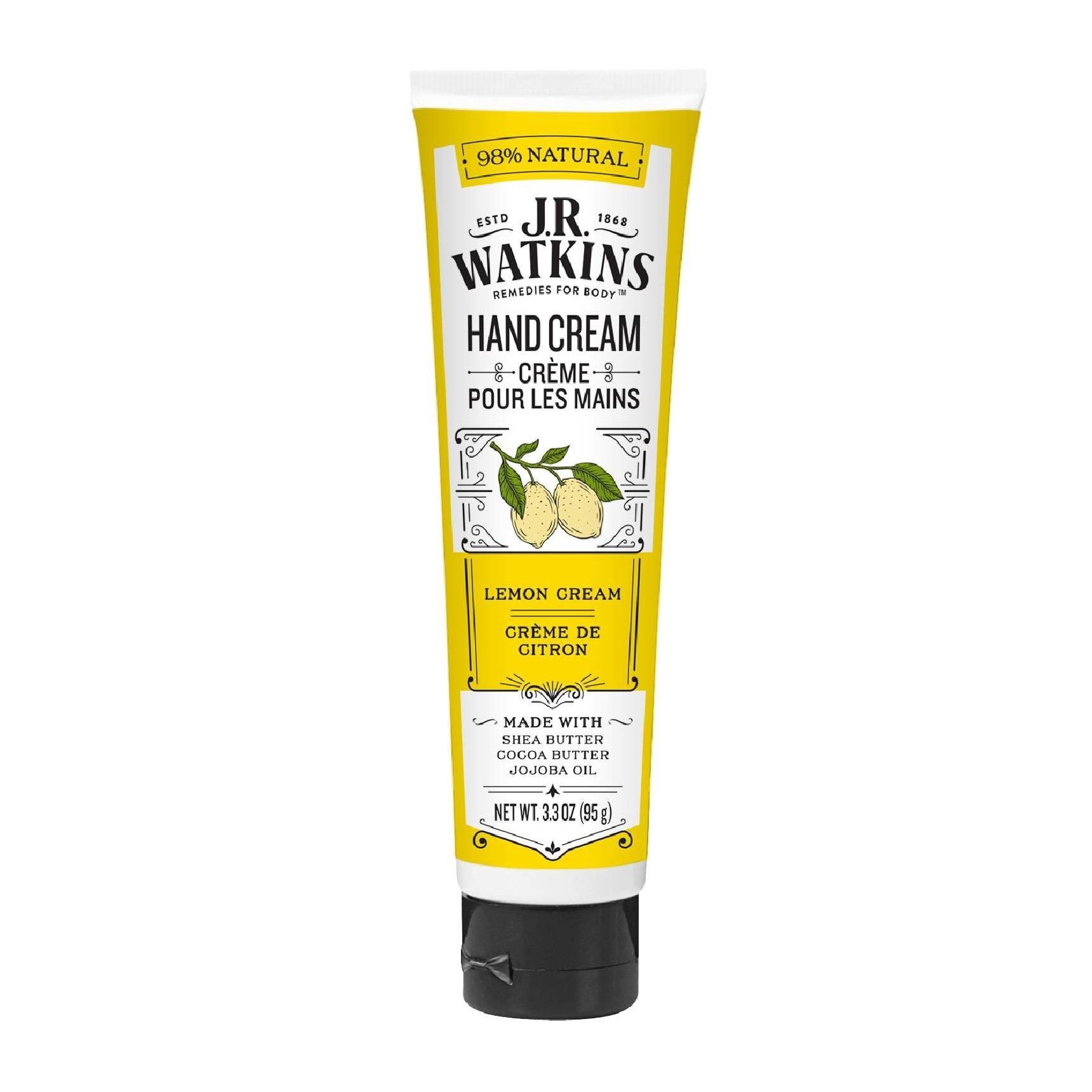 slide 1 of 3, J.R. Watkins Naturals Apothecary Shea Butter Hand Cream Lemon Cream, 3.3 oz