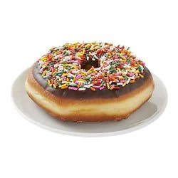 Bakery Fresh Chocolate Iced Sprinkle Donut - Each (available between 6 AM to 2 PM)