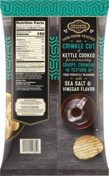 Private Selection Sea Salt & Vinegar Crinkle Kettle Chips