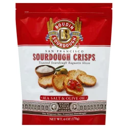 Boudin Sea Salt & Olive Oil Sourdough Crisps - 6 Oz