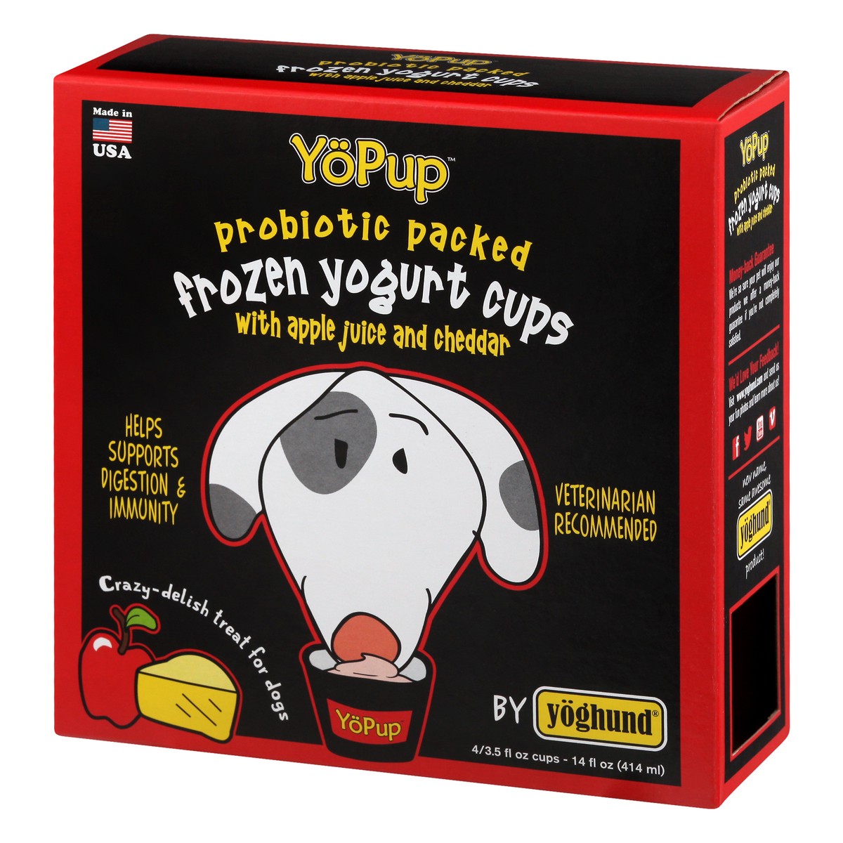 slide 2 of 12, YoPup Frozen Apple Juice and Cheddar Treat for Dogs 12 ea, 12 ct