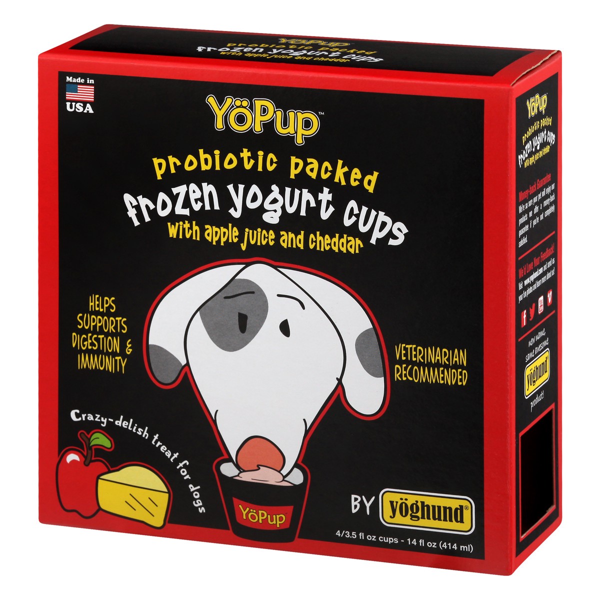 slide 10 of 12, YoPup Frozen Apple Juice and Cheddar Treat for Dogs 12 ea, 12 ct