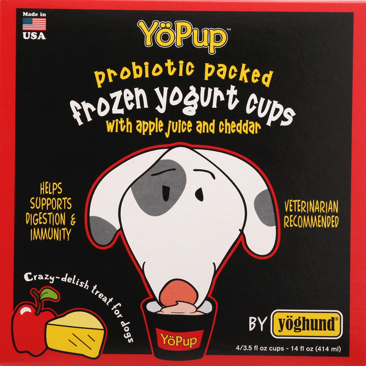 slide 8 of 12, YoPup Frozen Apple Juice and Cheddar Treat for Dogs 12 ea, 12 ct