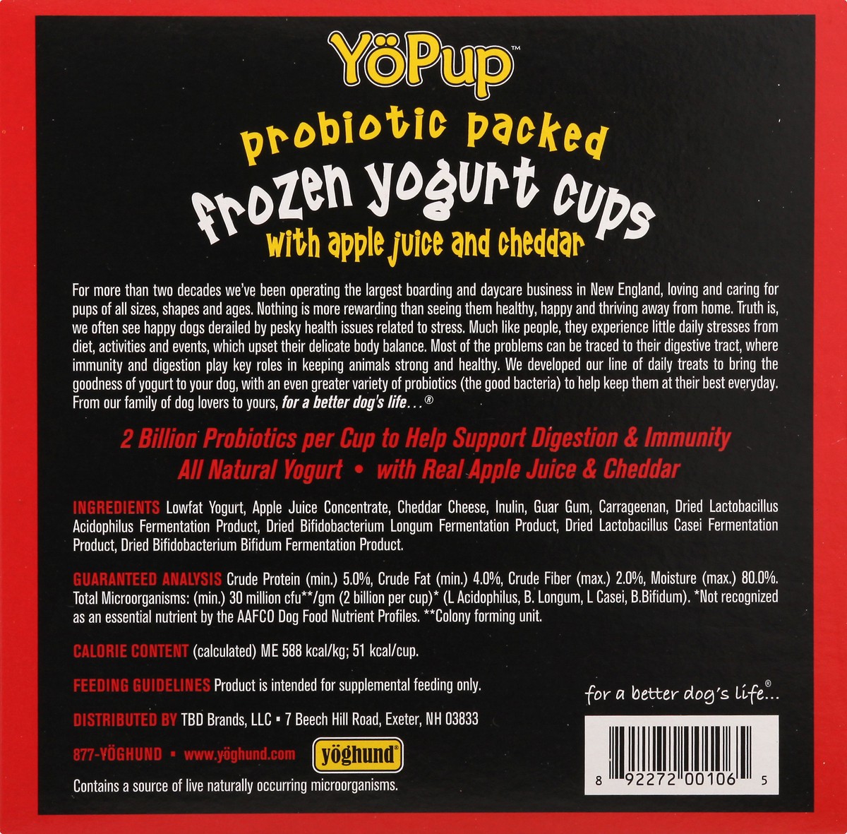 slide 10 of 12, YoPup Frozen Apple Juice and Cheddar Treat for Dogs 12 ea, 12 ct