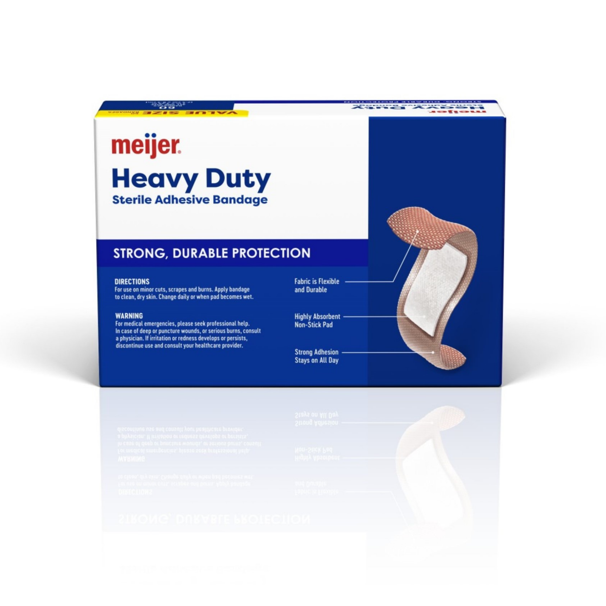 slide 2 of 21, Meijer Fabric Sturdy Strip, 60 Count, 60 ct