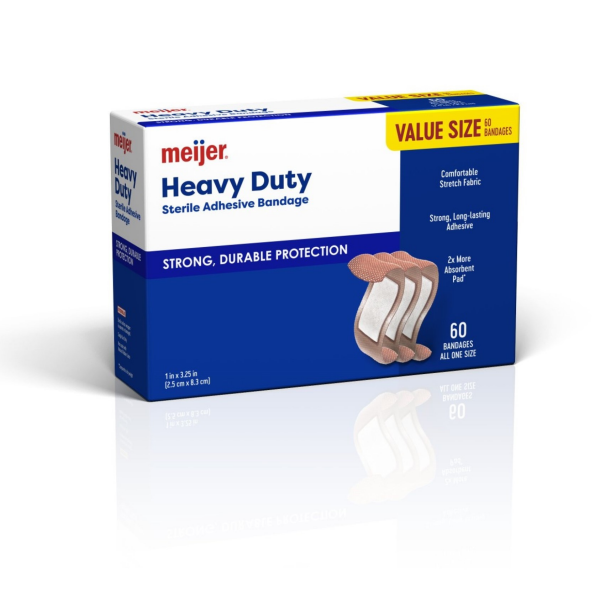 slide 3 of 21, Meijer Fabric Sturdy Strip, 60 Count, 60 ct