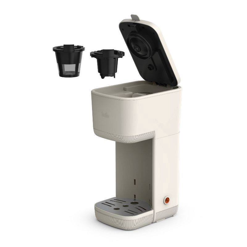 slide 3 of 3, bella Housewares bella Single-Serve Coffee Maker Oatmilk: Drip Pod Coffee Maker, 14 oz Capacity, Automatic Shut-Off, Removable Drip Tray, 14 oz