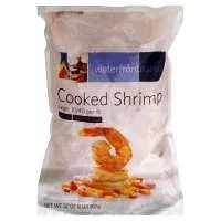 waterfront BISTRO Shrimp Cooked Medium Tail On Frozen 31-40 Count - 2 Lb