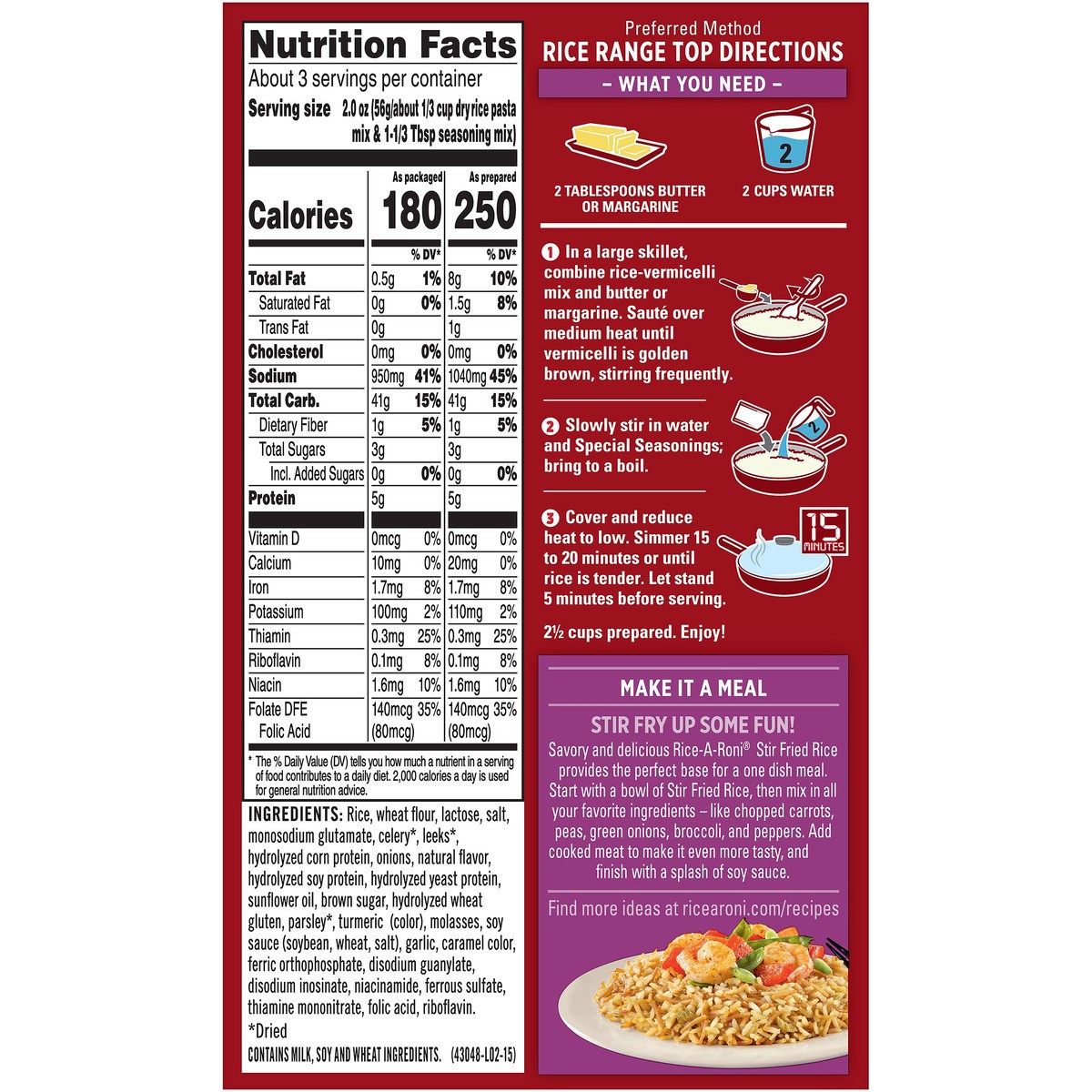 slide 4 of 6, Rice-A-Roni Rice Mix, 6.2 oz