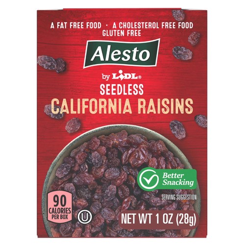 slide 1 of 1, Alesto seedless California raisins, 6 oz