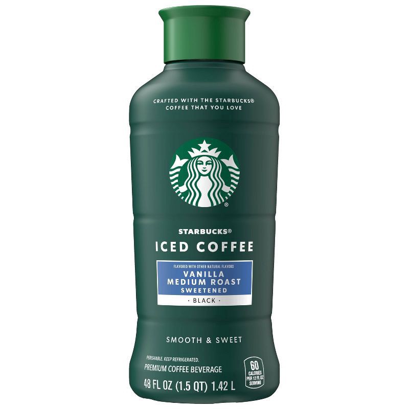 slide 1 of 1, Starbucks Iced Coffee Premium Coffee Beverage Vanilla Flavored - 48 oz, 48 oz