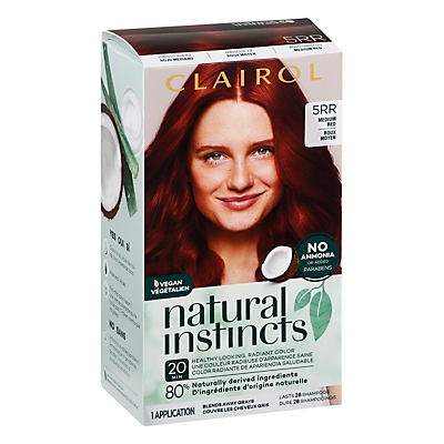 slide 1 of 1, Clairol Natural Instincts 5RR Medium Red, 1 ct