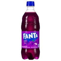 Fanta Grape Soda Fruit Flavored Soft Drink, 20 fl oz