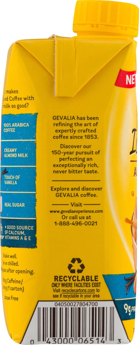 slide 4 of 7, Gevalia Vanilla Iced Coffee with Almond Milk, 11.1 oz