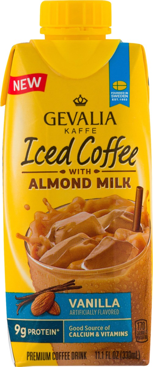 slide 6 of 7, Gevalia Vanilla Iced Coffee with Almond Milk, 11.1 oz
