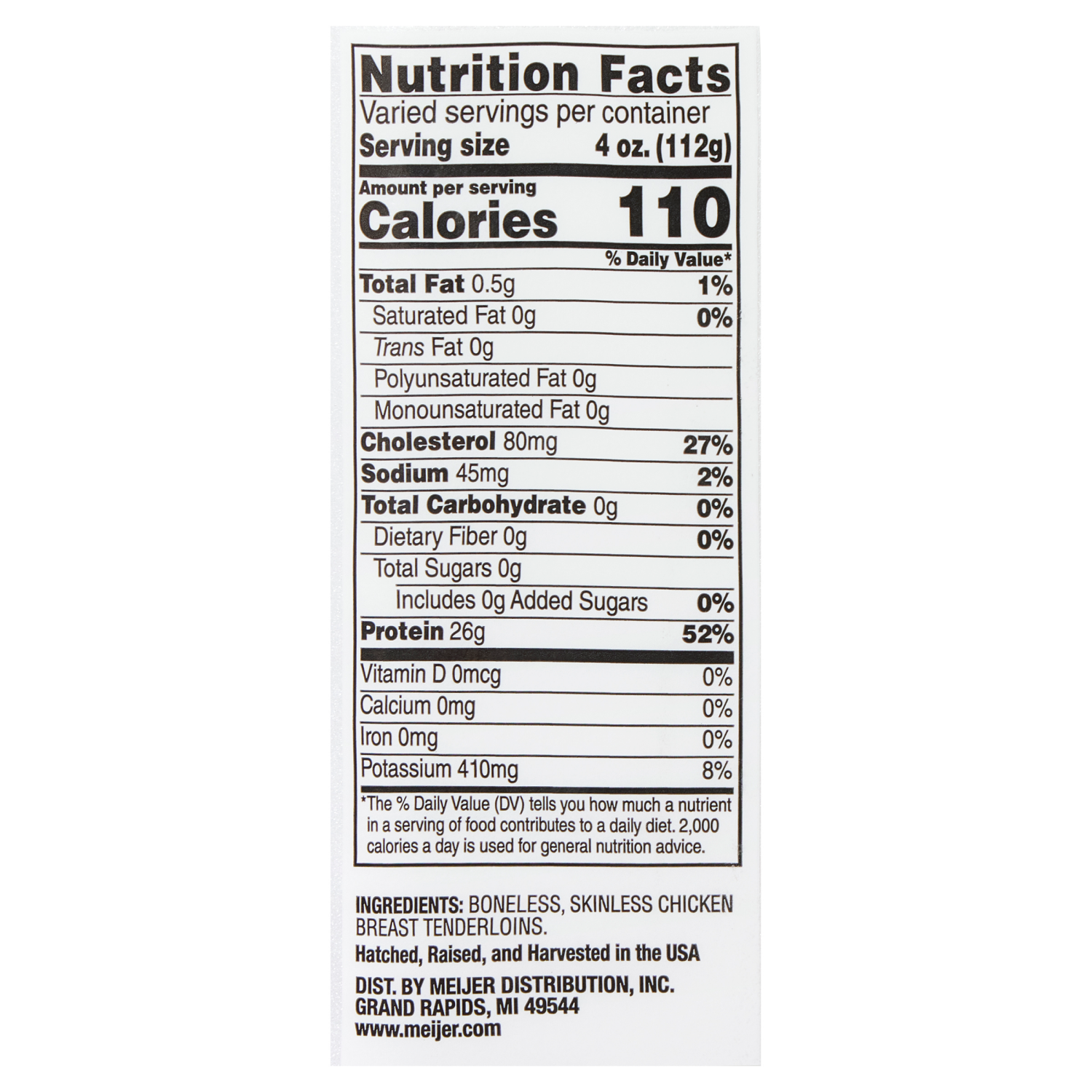 slide 4 of 4, FRESH FROM MEIJER Meijer Fresh Chicken Tenderloins 2.5 Lb, per lb