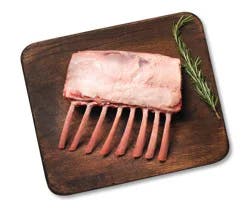 Natural Cap-Off Frenched Lamb Rib Rack, 8 Rib, Serves 2 to 4