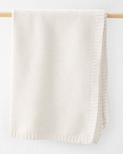 slide 1 of 4, Carter's Just One You Little Planet Cream Sweater Knit Blanket - Gray, 1 ct