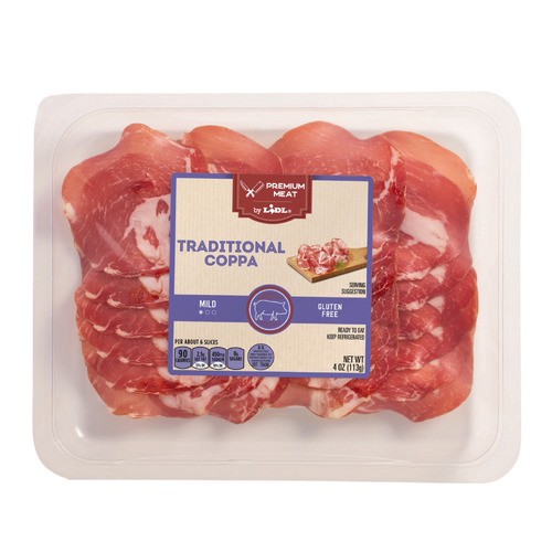 slide 1 of 1, Lidl Preferred Selection coppa slices, 