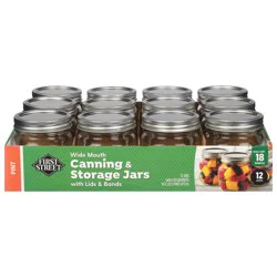 First Street Canning/Storage Jars With Lids/Bonds