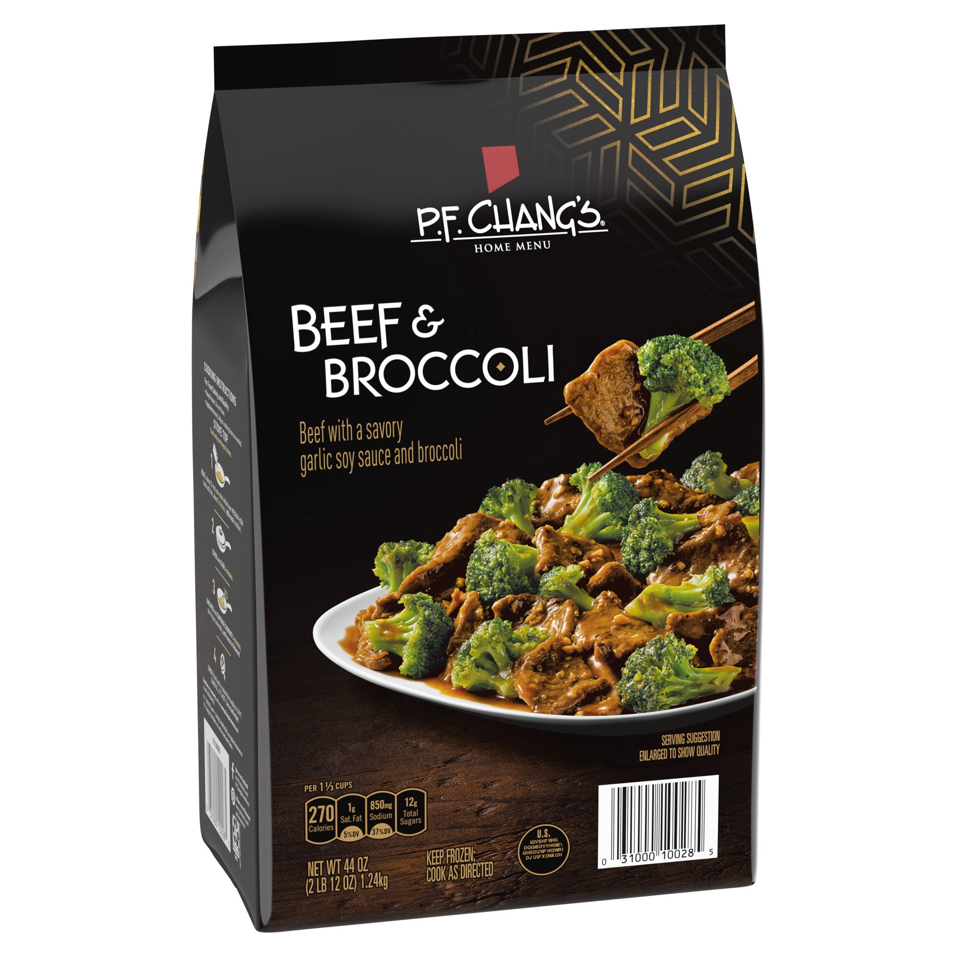slide 4 of 5, P.F. Chang's Home Menu Beef with Broccoli Skillet Meal, Frozen Meal, 44 OZ, 44 oz