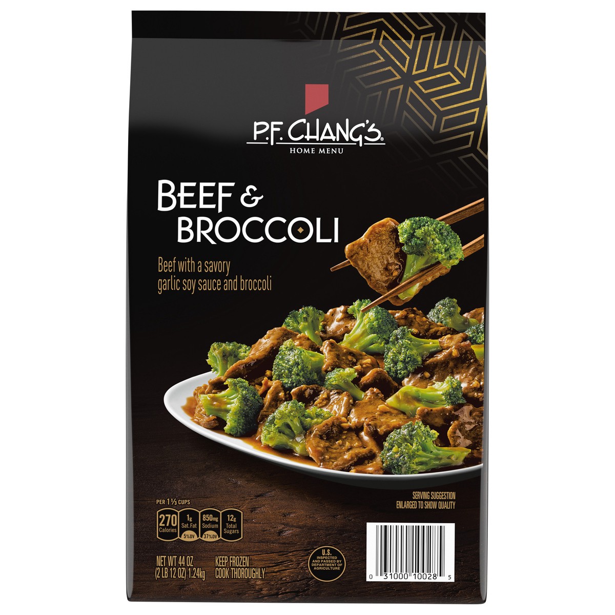 slide 1 of 5, P.F. Chang's Home Menu Beef with Broccoli Skillet Meal, Frozen Meal, 44 OZ, 44 oz