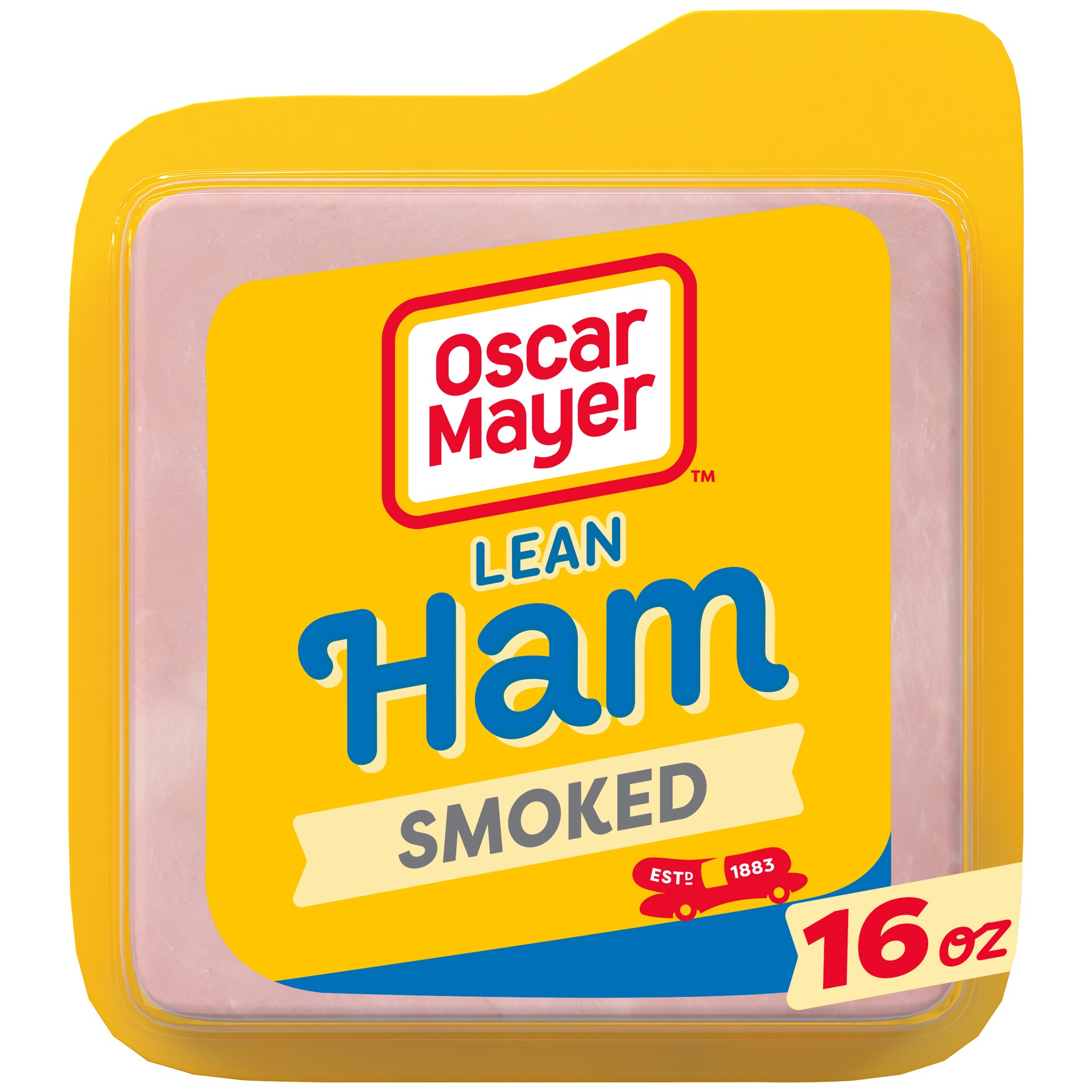 slide 1 of 4, Oscar Mayer Lean Smoked Ham Sliced Lunch Meat Tray, 16 oz