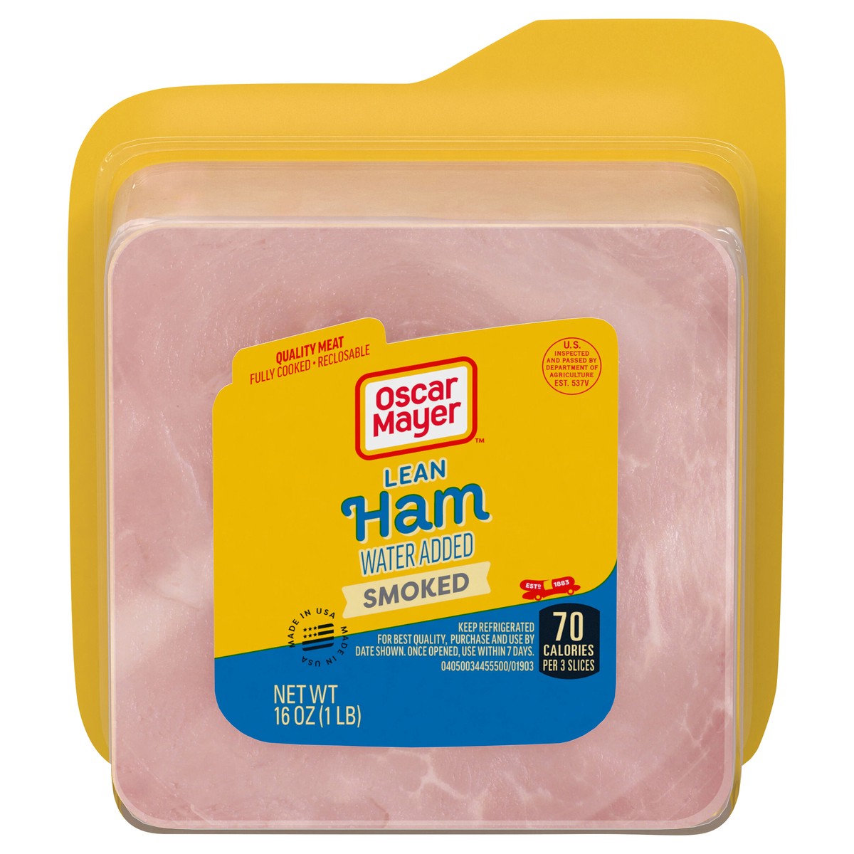 slide 1 of 9, Oscar Mayer Lean Smoked Ham Sliced Lunch Meat 16 oz. Tray, 16 oz