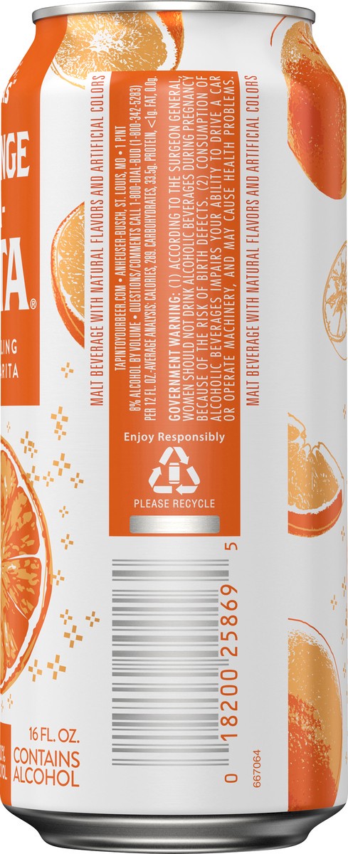 slide 6 of 6, RITAS Sparkling Orange-A-Rita Margarita 16 oz, 16 oz