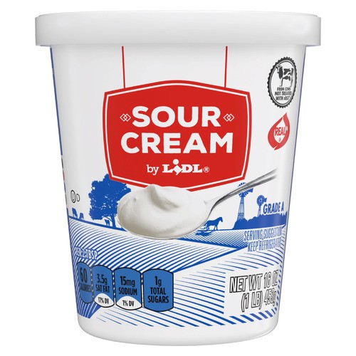 slide 1 of 1, sour cream, 16 oz