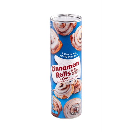 slide 1 of 1, cinnamon rolls with vanilla icing, 12.4 oz