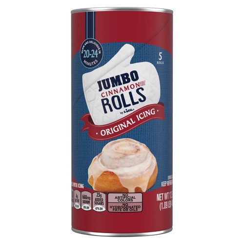 slide 1 of 1, jumbo cinnamon rolls with icing, 17.5 oz