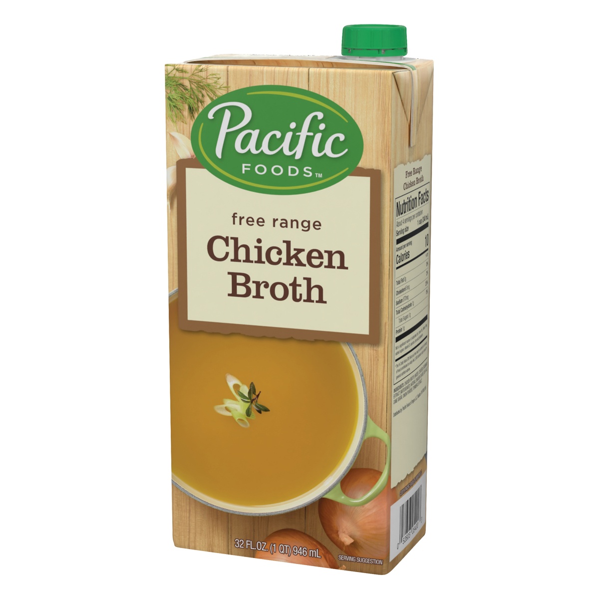 slide 4 of 9, Pacific Free Range Chicken Broth Aseptic Carton, 32 fl oz