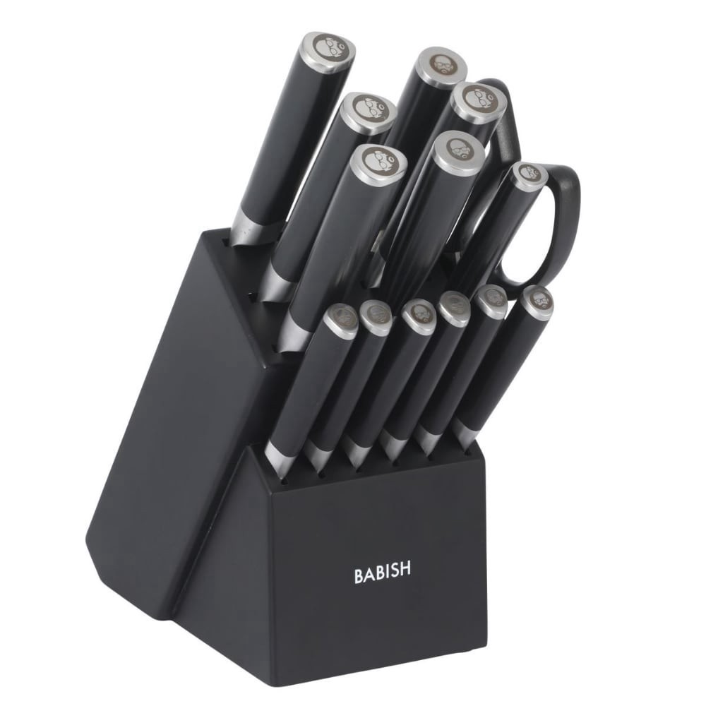 slide 1 of 4, Babish Cutlery Block Set, 15 ct