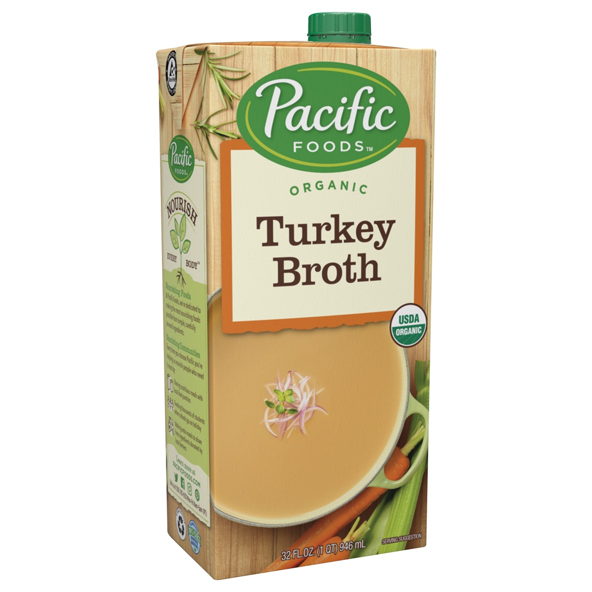 slide 2 of 9, Pacific Foods Organic Turkey Broth, 32oz, 32 oz
