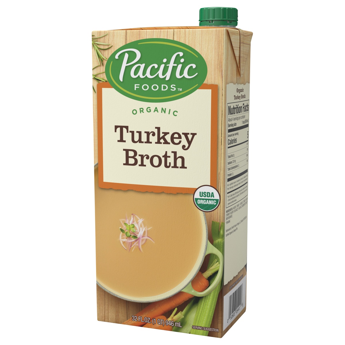 slide 3 of 9, Pacific Foods Organic Turkey Broth, 32oz, 32 oz