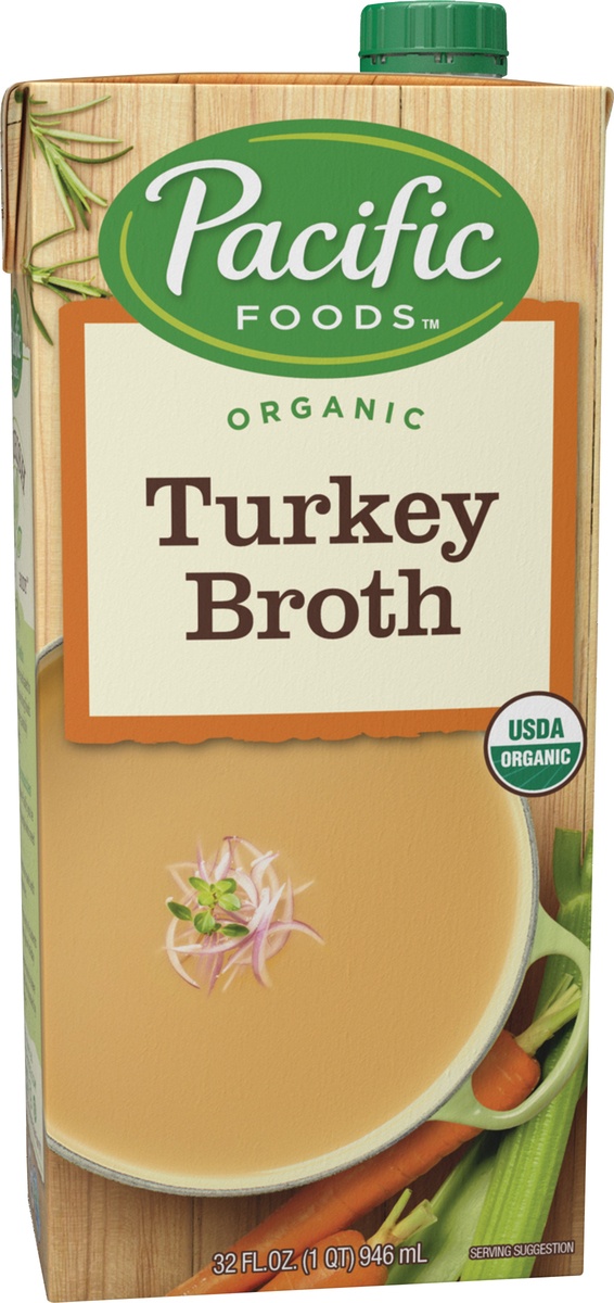 slide 8 of 9, Pacific Foods Organic Turkey Broth, 32oz, 32 oz
