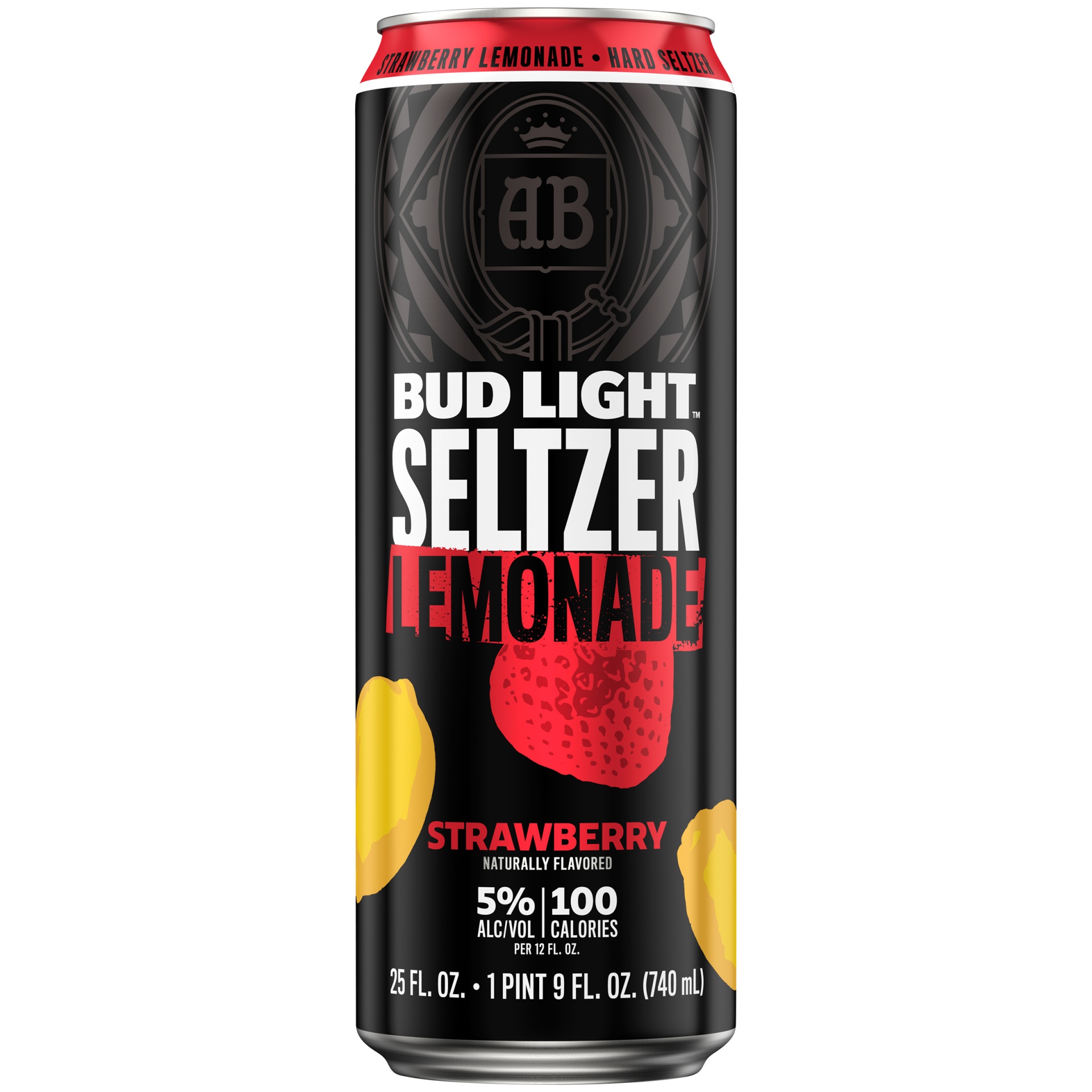 slide 1 of 1, Bud Light Seltzer Strawberry Lemonade, 25 oz