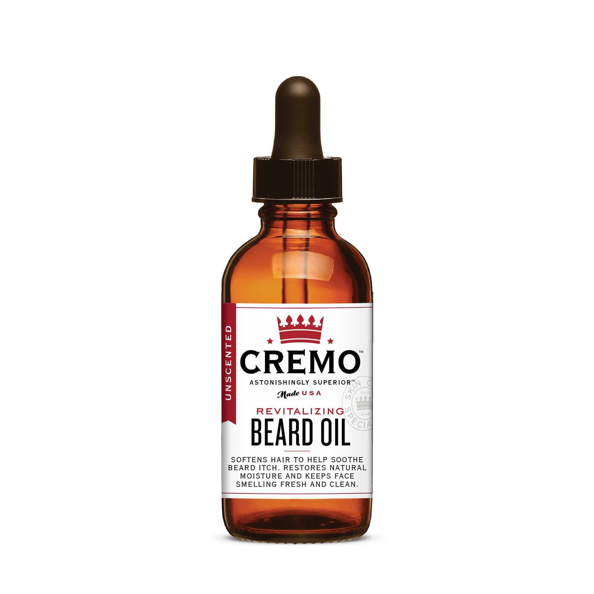 slide 1 of 1, Cremo Unscented Revitalizing Beard Oil, 1 fl oz