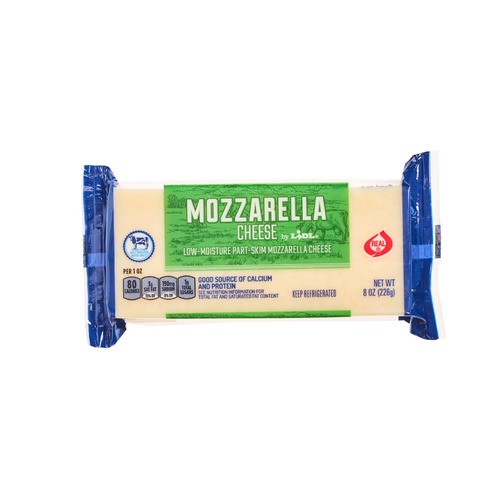 slide 1 of 1, low-moisture part-skim mozzarella cheese block, 8 oz