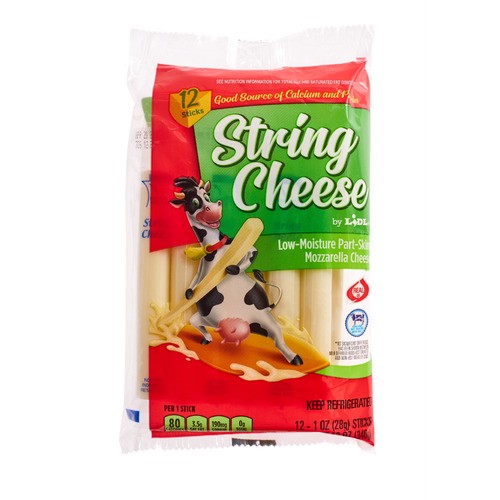 slide 1 of 1, mozzarella string cheese, 12 oz