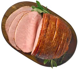 Fire-Glazed Hickory-Smoked Boneless Sliced Ham, 3-4 lbs., Serves 7 to 10